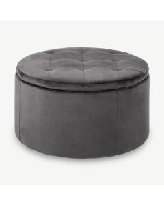 Alika Storage Ottoman, Velvet