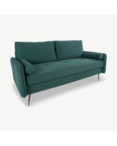 Ymke 2 Seater Sofa, Green Fabric