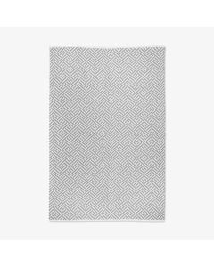 Mato Woven Rug, Grey recycled plastic, 140x200cm