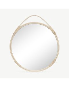 Mason Mirror, natural Rattan Ø50 cm