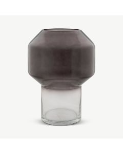 Guido Vase, Smoked Glass