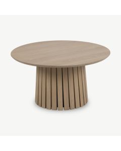 Table basse Kwarto, bois naturel (Ø80 cm)