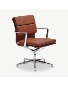 Lucas Conference Chair, Leather & Chrome