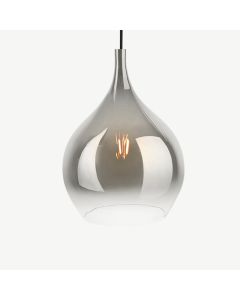 Drup Pendant Lamp, Chrome Glass, large
