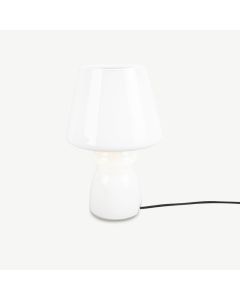 Classic Table Lamp, Milky White Glass