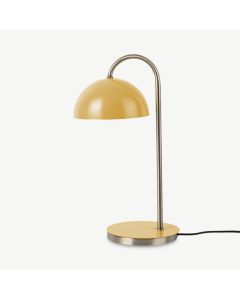Dome Table Lamp, Yellow Iron