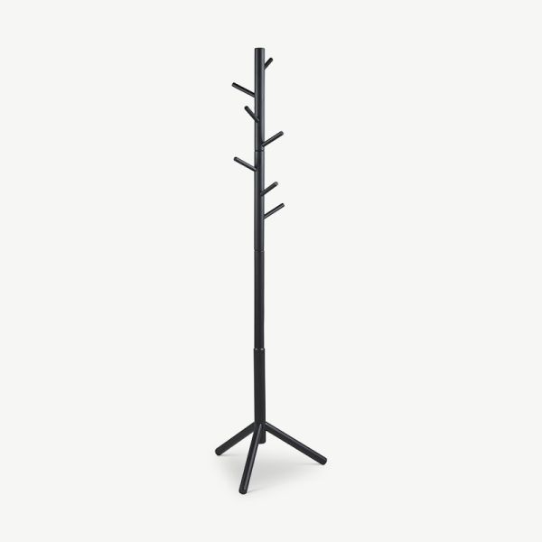 Jesse kapstok, zwart rubberhout