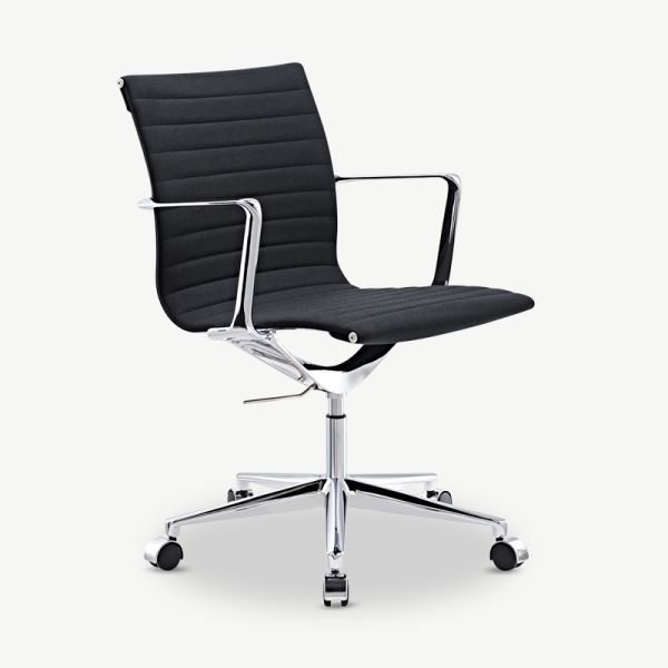 Walton Office Chair, Anthracite Fabric & Chrome