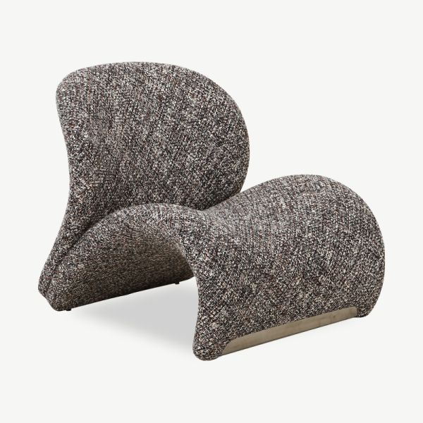 Rabat Lounge Chair, Taupe Fabric