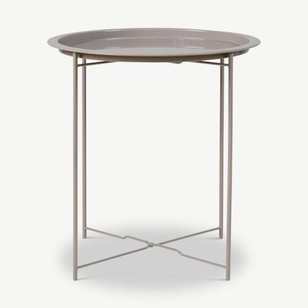 Beso Side Table - Grey Steel (Ø47 cm)