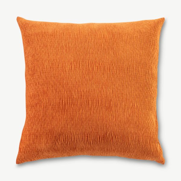 Centa pude, Brændt orange 45x45 cm  set ovenfra