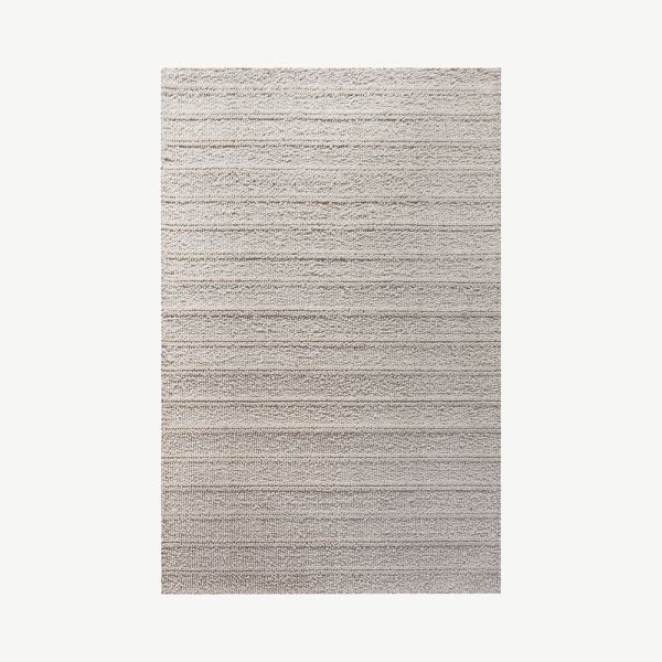 Amelia wollen tapijt, lichtgrijs, 230x160 cm