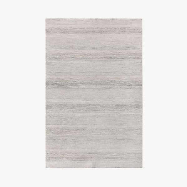 Jorvik wollen tapijt, lichtgrijs, 230x160 cm