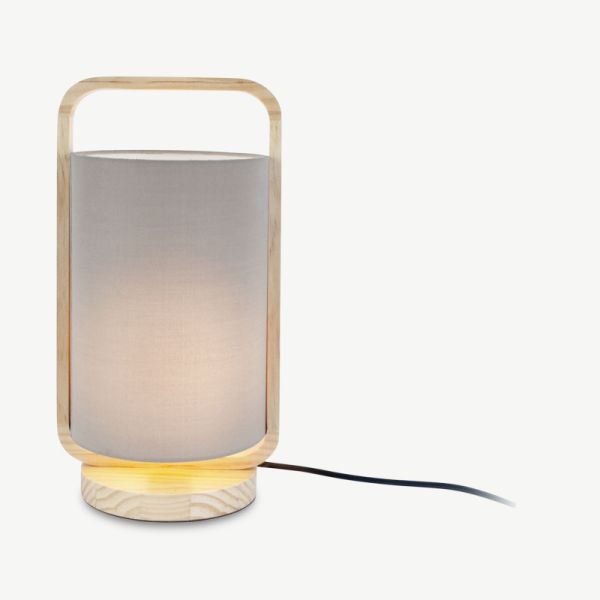 Snap Table lamp, Grey Pine Wood