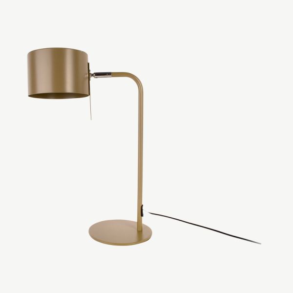 Shell Table Lamp, Olive Green Iron