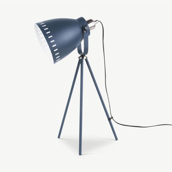 Mingle Tripod Table Lamp, Blue Iron
