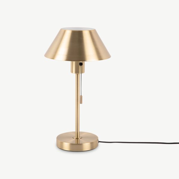 Office Retro Table Lamp, Gold Plated Iron