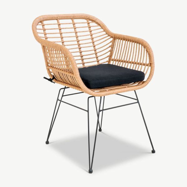Terry Outdoor Dining Chair, Rattan