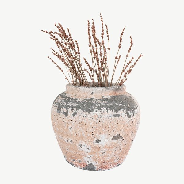 Potens Keramik Vase, Beigefarbener