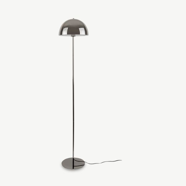 Bonnet Floor Lamp, Smokey Grey Iron 