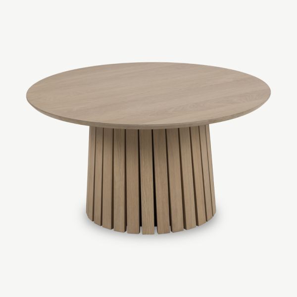 Kwarto salontafel, natuurlijk hout (Ø80 cm)