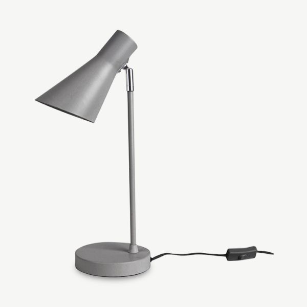 Beaufort Table Lamp, Grey Iron
