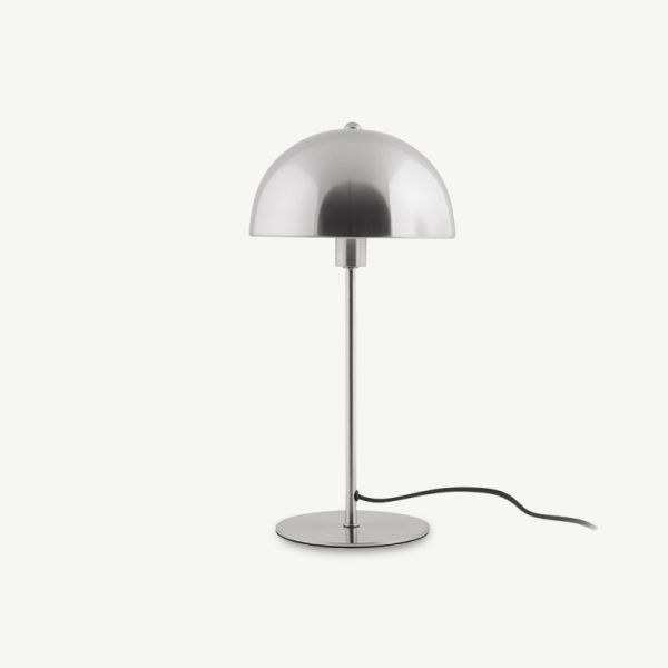 Chic Bonnet Table Lamp, Silver Iron