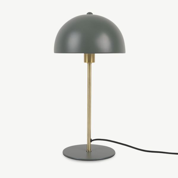 Classic Bonnet Table Lamp, Jungle Green Iron