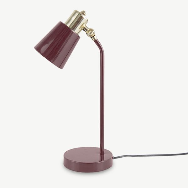 Classic Table Lamp, Red Iron