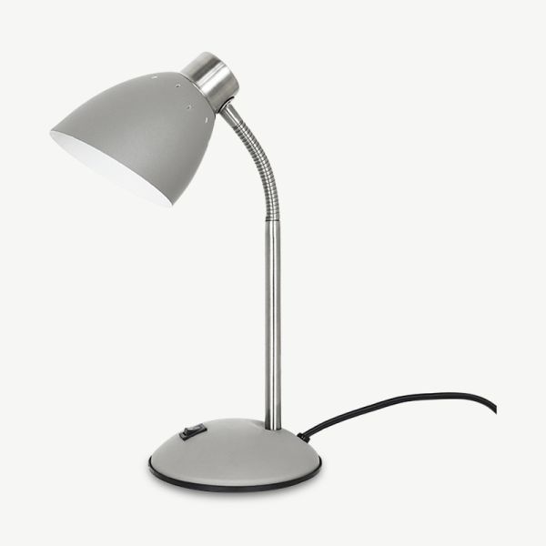 Dorm Table Lamp, Grey Iron