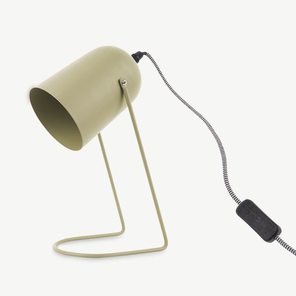 Enchant Table Lamp, Olive Green Iron