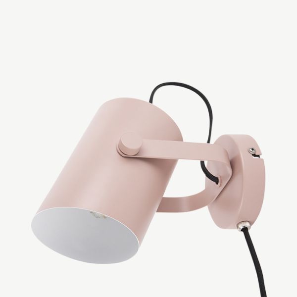 Snazzy Wall Lamp, Pink Iron 