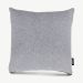 Furrel Cushion, Light Grey Cotton & Fabric front view