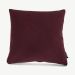 Furrel Cushion, Bordeaux Cotton & Fabric front view