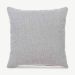 Comfy Cotton Cushion, Light Grey, 40x40cm front view