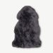 LoLa Real Lambskin Rug, Grey, 50x85cm front view